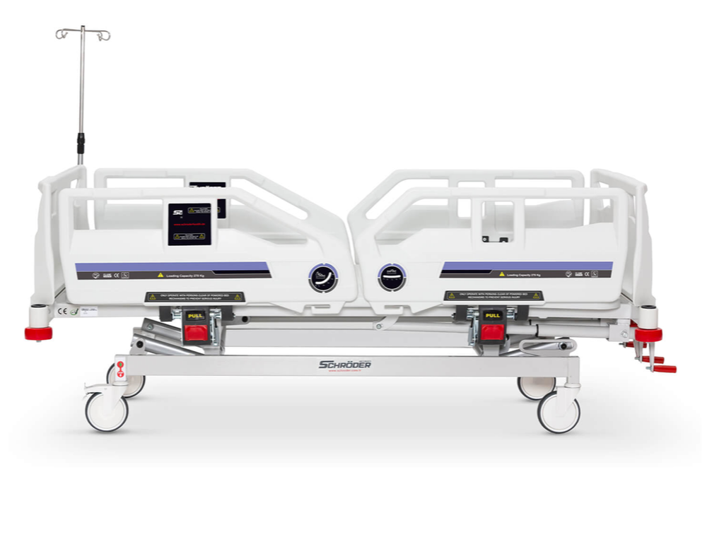 Механічне лікарняне ліжко CURA 240 DX (4 рукоятки)