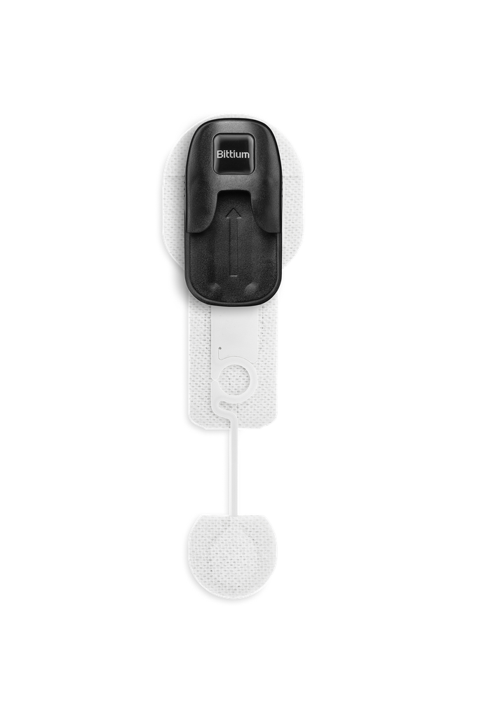 Адаптер з'єднаний з 1-канальним ЕКГ електродом OmegaSnap